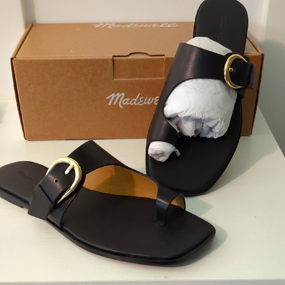 Madewell Shoes - Madewell NWT Blk Leather Sandals 7